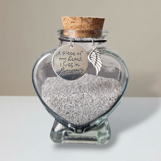 Gedenkflasche - Ein Stück meines Herzens ist im Himmel