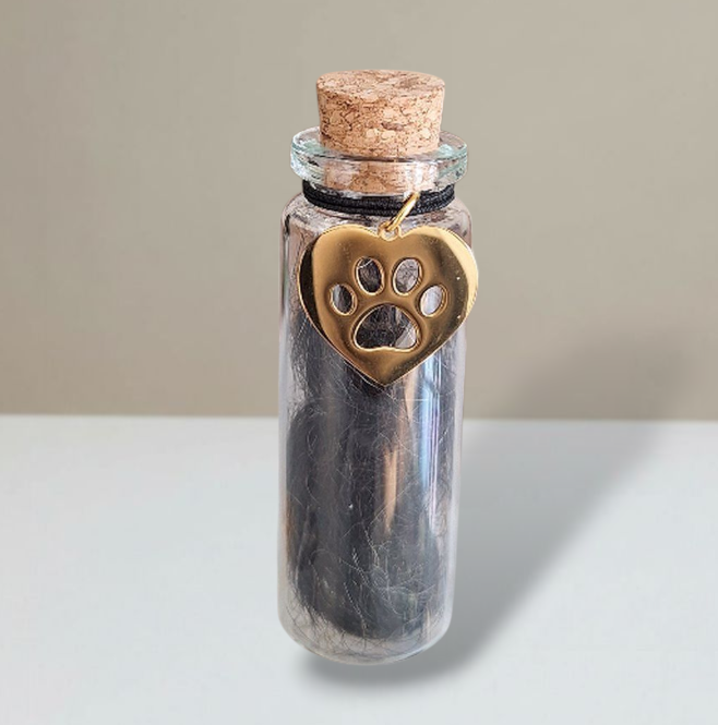 Gedenkflasche - Gold, Silber und Schwarz 