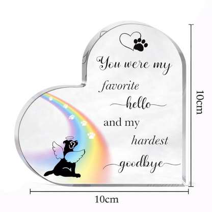 Gedenkstatue – Hund – Lieblingsgruß