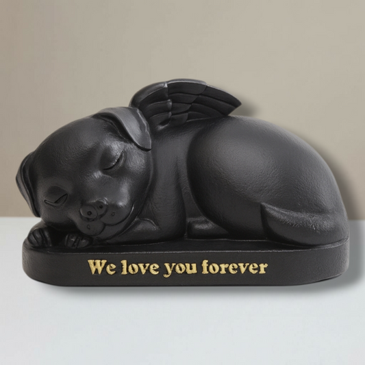 Urnenhund - Schlafender Hund - Schwarz