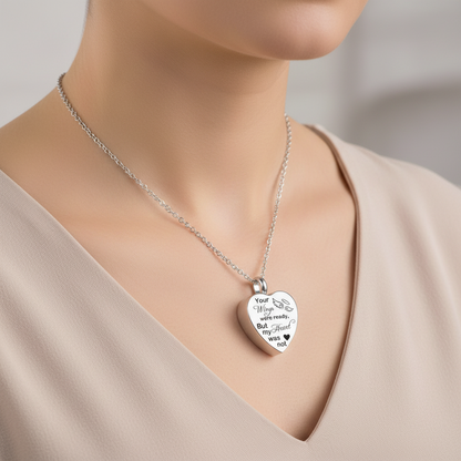 Eschenanhänger Herz – Ihre Flügel waren fertig 